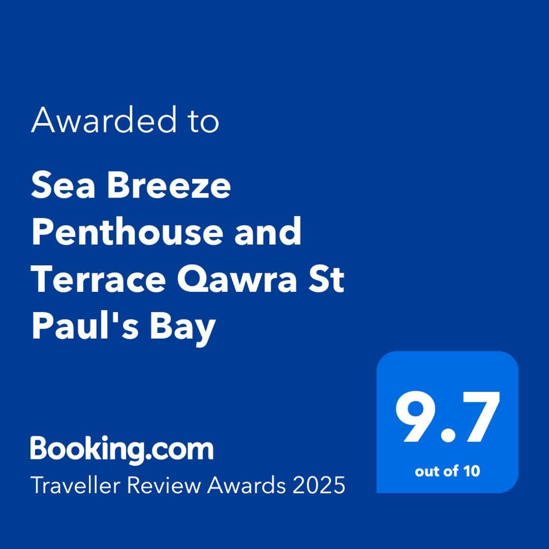 Sea Breeze Penthouse And Terrace Qawra St Paul'S Bay公寓 外观 照片